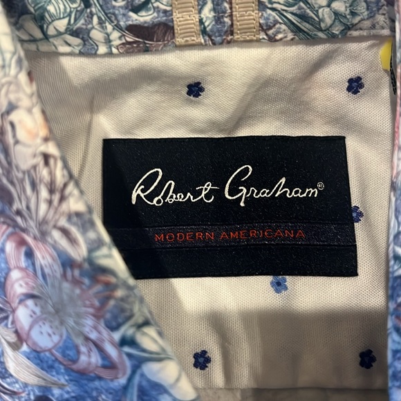 Robert Graham Men Size L SANTA CRUZ LONG SLEEVE BUTTON DOWN SHIRT Worn Once - Picture 4 of 5